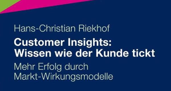 Hans-Christian Riekhof (Hrsg.), Customer Insights: Wissen wie der Kunde Tickt: Mehr Erfolg durch Markt-Wirkungsmodelle, Wiesbaden, Gabler Verlag 2010, ISBN 978-3-8349-1750-8