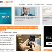 Das Online-Handelsmagazin Locationinsider greift die Studie von Prof. Dr. Riekhof auf.