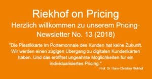 Kundenkarten Pricing-Newsletter