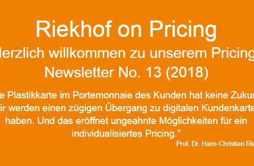 Kundenkarten Pricing-Newsletter
