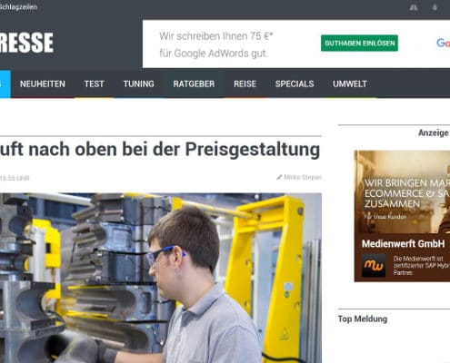 Pricing-Studie AutoPresse