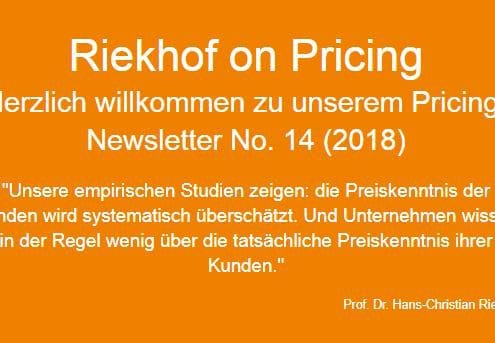 Preiskenntnis Pricing-Newsletter
