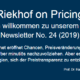 Das Internet eröffnet Chancen, Preisveränderungen seiner Wettbewerber minutiös nachzuvollziehen. Konkurrenten können in bestimmten Bereichen auszuspioniert und deren preis-strategisches Verhalten genau beobachtet werden. Aber es gibt auch Strategien, sich der Preistransparenz zu entziehen.