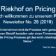 In vielen Unternehmen sind die Prozesse sehr genau definiert, wie man einen Bleistift bestellen oder einen Firmenwagen leasen muss. Für die Pricing-Prozesse gilt das nicht unbedingt in gleicher Weise. In diesem Newsletter beleuchten wir diverse Aspekte im Umgang mit Pricing-Prozessen.