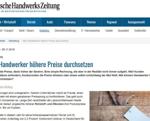 Deutsche Handwerkszeitung - Preise
