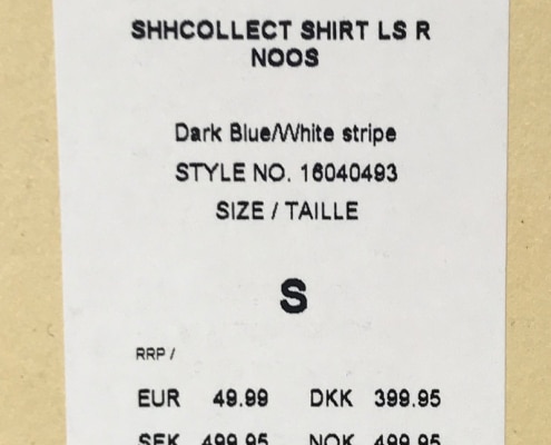 Price tag