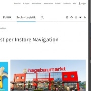 Lebensmittelzeitung Instore-Navigation