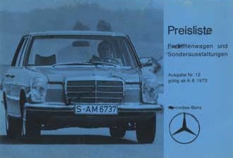 preisliste mercedes benz