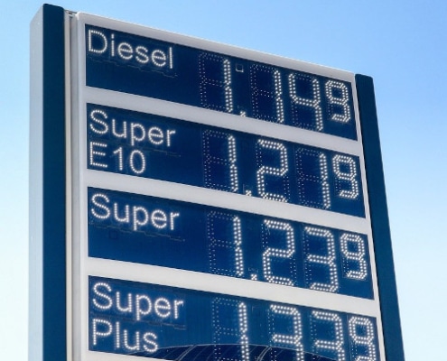Preistafel Tankstelle