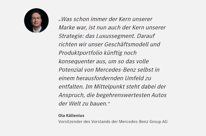 Es lohnt sich sehr, das Luxus-Segment und dessen Pricing-Strategien genauer zu betrachten. Viele Marketing-Strategien finden dort ihren Ausgangspunkt und werden später mit Modifikationen in die Massenmärkte übersetzt. Insofern ist ein Blick auf die neue von Ola Källenius vorgestellte Mercedes-Strategie im Luxury Pricing sehr spannend.