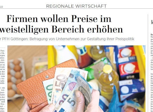Göttinger Tageblatt Inflation-Pricing-Studie