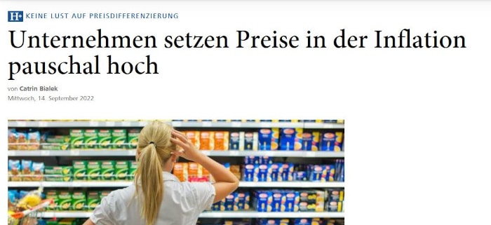 The marketing magazine Horizont refers in a current article to the results of the recently published empirical inflation-pricing study by Prof. Hans-Christian Riekhof and Julius Reutel.